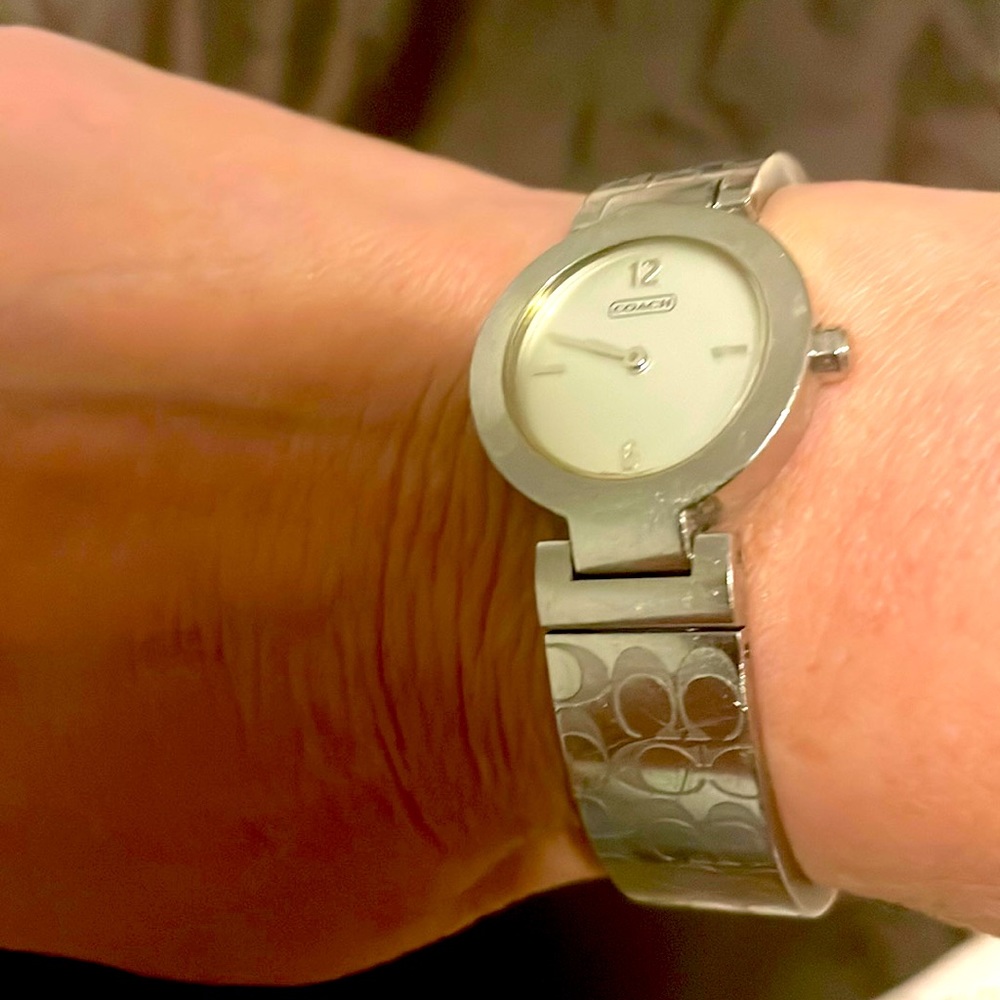 Vintage Coach Stainless Steel Watch. New battery.  Good condition.